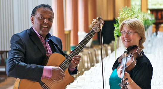 Cheek to Cheek wedding entertainment duo Scotland